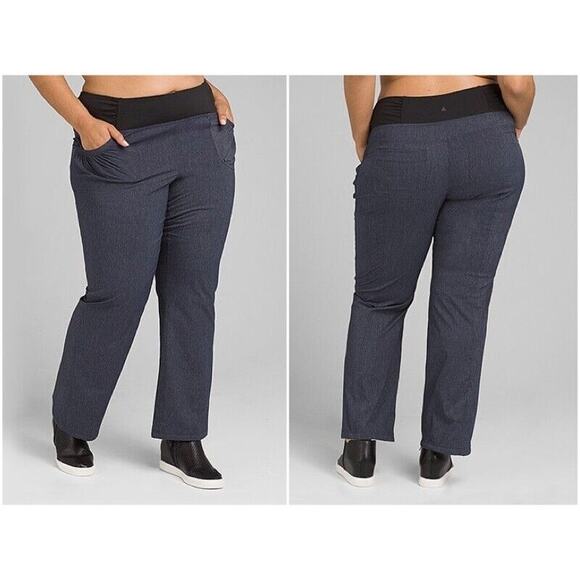 NEW prAna Summit Pant Elastic Waist Pull On Charcoal Size 3X Active Athleisure - Picture 1 of 13